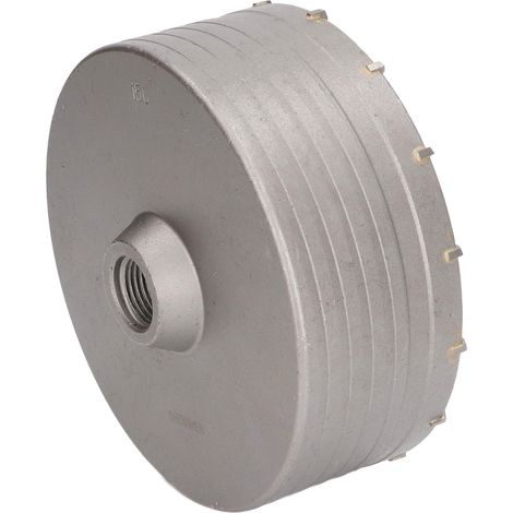 Carotteuse à paroi mince 5,9 pouces argent, trépan carbure de tungstène résistant aux chocs pour béton, outil de perçage haute performance. (1/5)