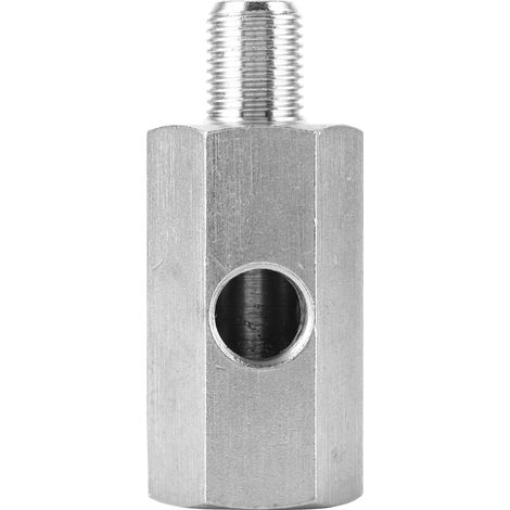 NPT-Öldrucksensoradapter, 1/8"-T-Stück (Außen-Innengewinde) auf M10x1,0 für Turbo-Kraftstoffleitung und Messgerätemontage (1/5)