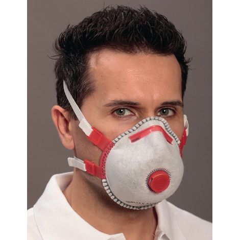 Mascarilla respiratoria Mandil FFP3 / Combi / V FFP3 / V NR con válvula de exhalación EKASTU (Por 5)