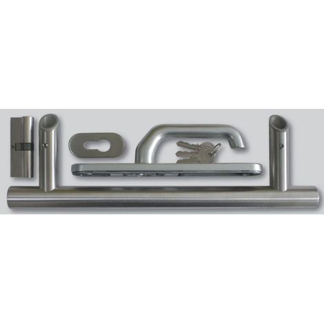 Haustür-Griffgarnitur (Standard) 40 cm Edelstahl Türklinke