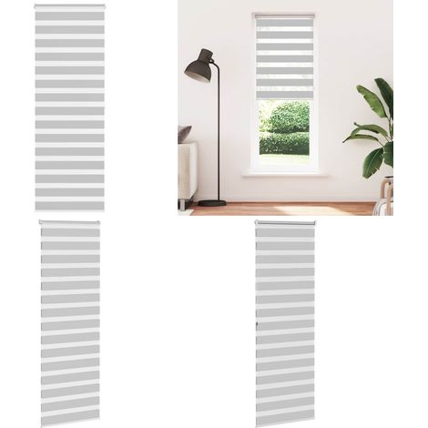vidaXL Store zèbre gris clair largeur du tissu 85,9 cm polyester (1/5)