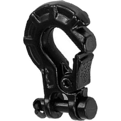 Seilwindenhaken aus Aluminiumlegierung im Maßstab 1:10, dekoratives Zubehör für Offroad-RC-Trucks/Cars (schwarz) – 1,8 x 1,1 x 1,15 cm – Schwarz (1/4)