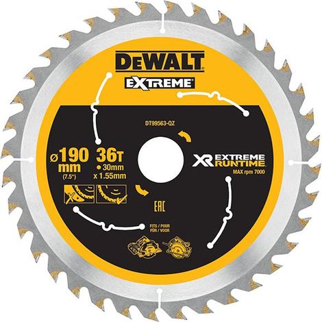 Flexvolt Xr Circular Saw Blade 190 X 30Mm X 36T