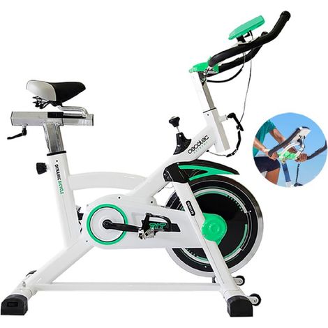 Cecotec Bicicleta Indoor Profesional Extreme. Volante de Inercia de 16 Kg, Pulsómetro, Manillar y Sillín regulable