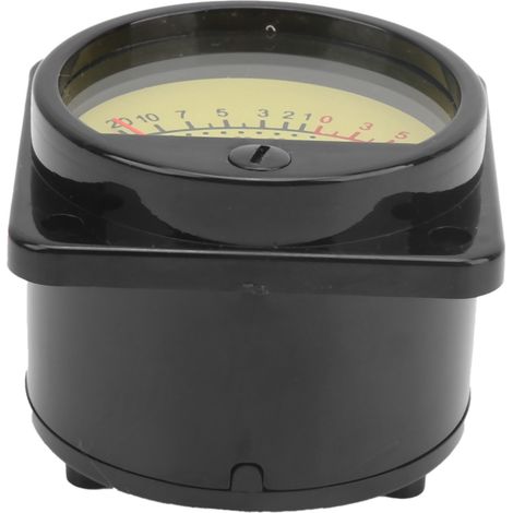 Tête de VU-mètre ronde 45mm avec rétroéclairage LED, testeur de niveau audio et puissance, TS-45-Jaune, 500µA DC (1/5)