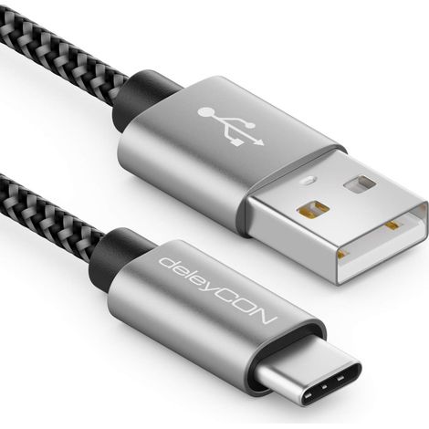 1,5m Nylon USB-C Câble Charge Liaison Données USB Type C Connecteur Métallique Recharge & Synchronisation Mobile & Smartphone (1/5)