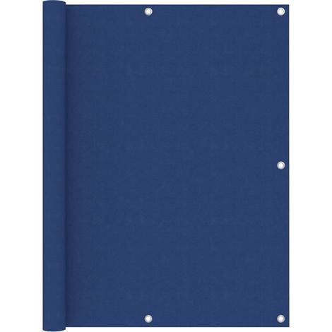 Paravent de balcon bleu, 120 x 500 cm, tissu Oxford (1/5)