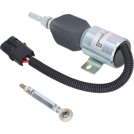 DC24V Gasabschalt-Magnetventil für Bagger, Kraftstoffabsperrventil für Hyundai R215 7 (1/5)