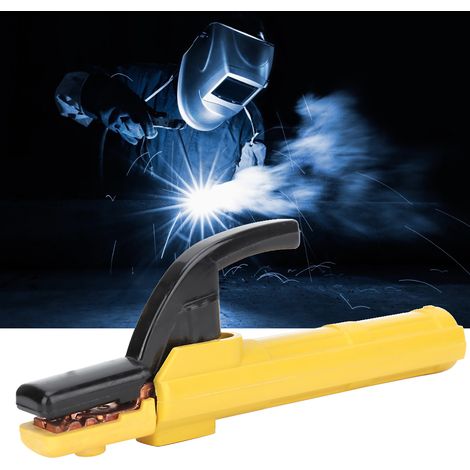 Porte-électrode de soudage avec protection contre les fuites, tige de cuivre, outil de serrage pour soudeur électrique 300 A (1/5)