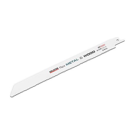 Lame bimetalliche per sega alternativa, per legno e metallo, 2 lame da 225 mm, 10/14 tpi (2,5/1,8 mm) KREATOR (1/3)