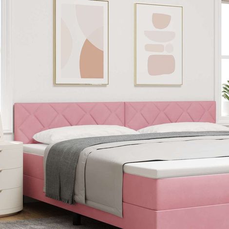 LED Kopfteil Rosa 200 cm Samt (1/5)