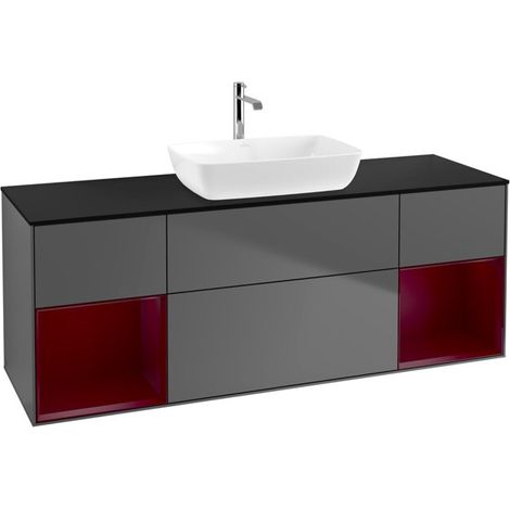 Villeroy & Boch F862HBGK Meuble sous-lavabo Finion F86 (1/2)