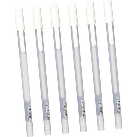 Marqueur de Peinture Blanc à Pointe Fine, 6 Pièces pour Verre Cuir (1/5)