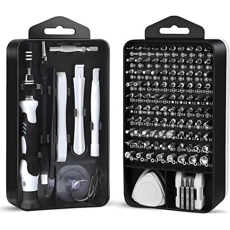 118 en 1 Tournevis Magnétique Précision Set Mini Tournevis Kit Mini Réparation Outil Kit pour Ordinateur Portable Console de Jeu Tablette Appareil photo (1/5)