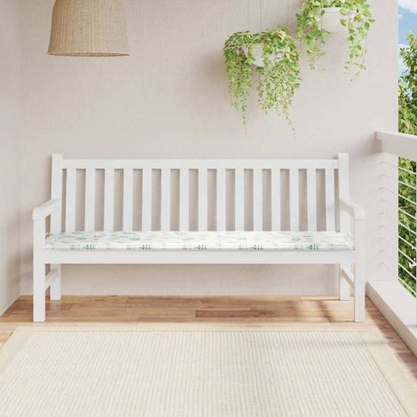 Coussin de banc Modèle feuille 150 x 50 x 3 cm Tissu Oxford (1/4)