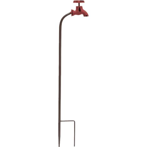 Gartenpfähle Wasserhahnschild aus wetterfestem Metall