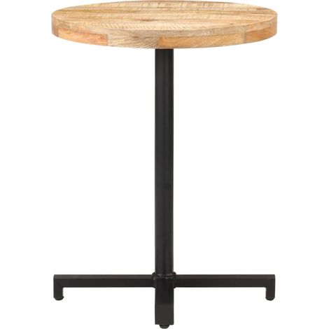 Maison Exclusive - Tavolino da Bistrot Rotondo Ø60x75 cm in Legno di Mango Grezzo