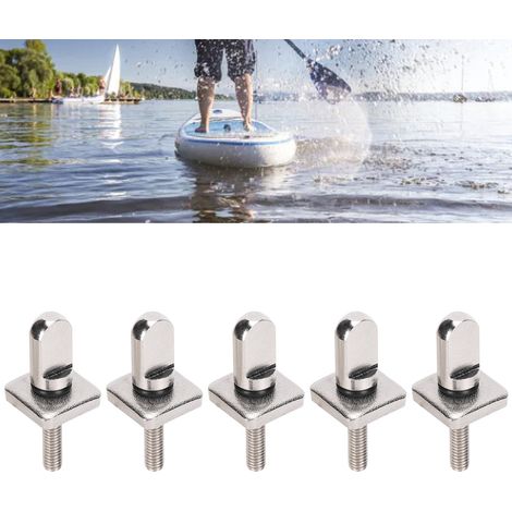 Cinq pour un : vis de gouvernail de planche de surf en acier inoxydable 316, vis moletées, vis d'aileron, accessoires de yacht. (1/5)