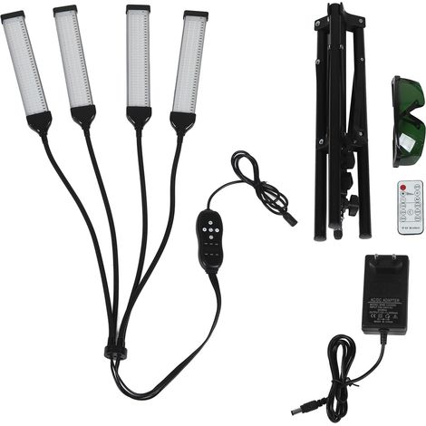 Ortviai Lampe infrarouge thérapeutique 420 LED 660 nm + 850 nm avec support réglable, télécommande et minuterie (1/5)