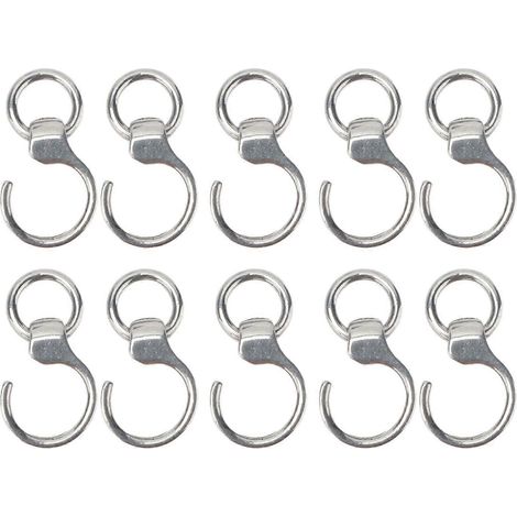 Lot de 10 anneaux pour pattes d'oiseau en acier inoxydable, accessoire de vol extérieur pour perroquets et entraînement des oiseaux 6 (1/2)