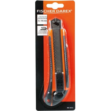 Taglierina da 18 mm con 6 lame in blister - Fischer Darex