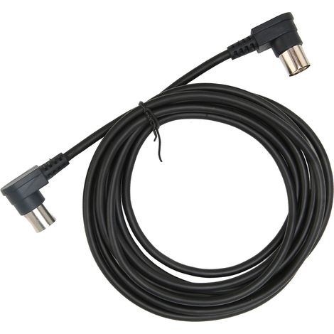 Câble MIDI DIN 5 broches mâle-mâle à angle droit, 3 mètres, pour équipements audio, caméras et TV (1/5)