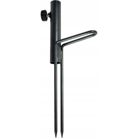 Pied de parasol en métal pour parasols, parasols de pêche, parasols de camping, 31 cm, diamètre 22 mm (1/5)