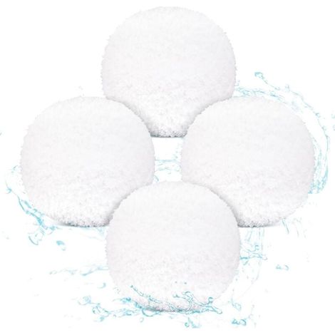 Lot de 4 balles absorbantes d'huile réutilisables pour spa, balles éponges absorbantes d'huile lavables pour piscine, jacuzzi, spa, baignoire spa (1/5)
