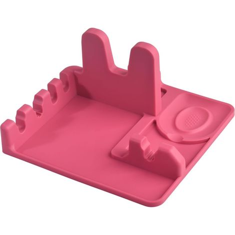 Ensemble de repose-cuillères et supports pour couvercles en silicone pour plan de travail, louches, spatules, cuillères et pinces. Silicone alimentaire, résistant à la chaleur et antidérapant. (1/5)