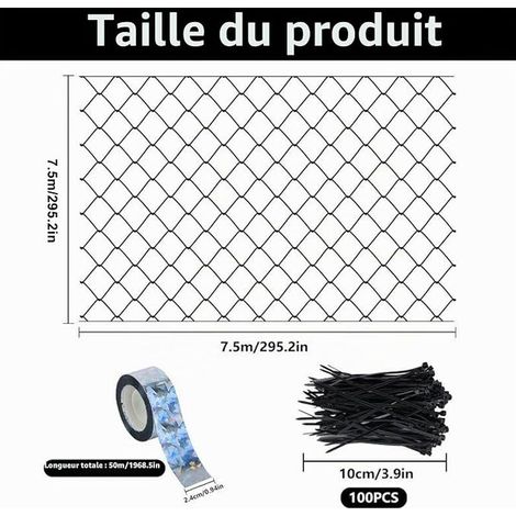 Anti-Bird Net 7.5 x 7.5 m