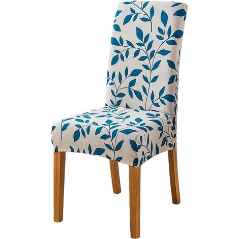 Housse de Chaise Extensible, Lot de 6 Housses Amovibles et Lavables pour Cuisine et Salle à Manger, Respirantes, Douce et Confortable, Déco pour Hôtel, Mariage, Banquet (1/5)