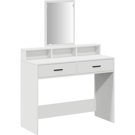 Maison Exclusive - Tavolo da Trucco Bianco 100 x 41 x 140 cm Legno multistrato