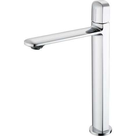 Robinet Salle Bain Chromé, Robinet Vasque à Poser, Mitigeur Lavabo Haut, Eau Chaude Et Froide RéGlable, Mousseur RemplaçAble, Laiton (1/5)
