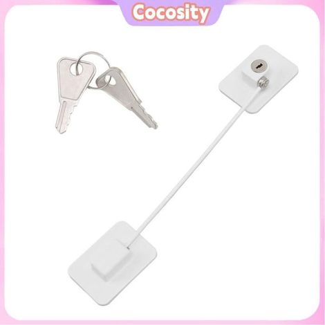Serrure de Réfrigérateur et Congélateur - COCOSITY - Modèle universel - Sans perçage - Sécurité enfant - Matériaux durables (1/5)