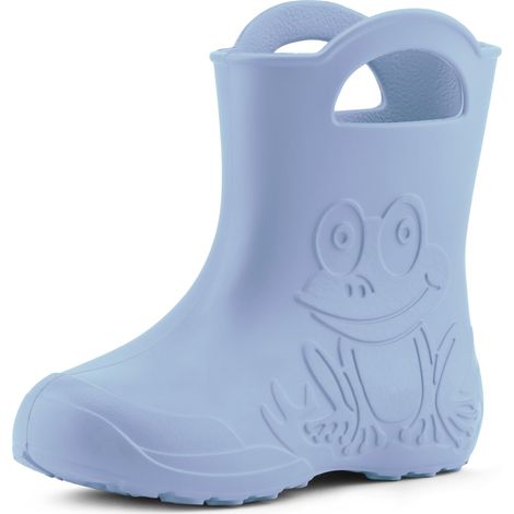 Ladeheid Bottes de Pluie en EVA Unisexe Enfant Fille Garçon LA-CA-01 (Bleu Clair, 24/25 EU)
