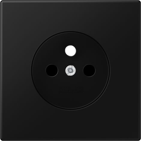 enjoliveur - pour prise de courant 2p+t - ls - noir mat - jung ls1521fkiswmpl-1