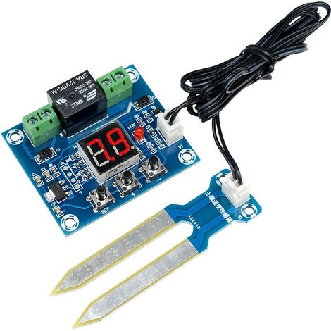XH-M214 Controlador de Humedad 12V Sensor de Suelo Sistema de irrigación Automática Módulo LED (1/5)