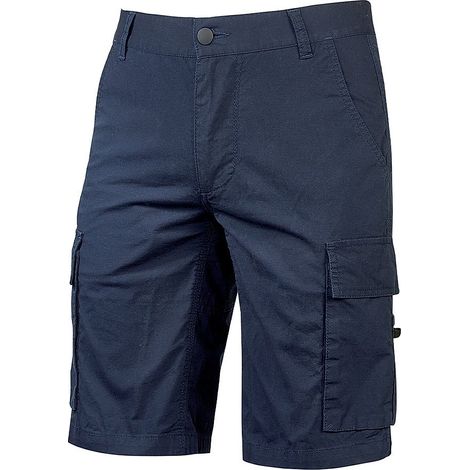 Short de travail en toile de coton SUMMER Bleu L - FR (44) - EU (50) (1/5)