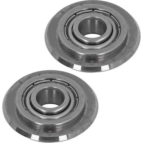 Molette de rechange pour coupe-carrelage 22 mm en carbure de tungstène, roulette de traçage pour carreaux 2 à 20 mm, lot de 2 (1/5)