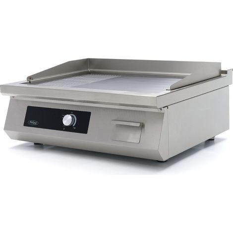 Plancha à induction 700 - lisse et rainurée - 5 000 W - double - Maxima (1/2)