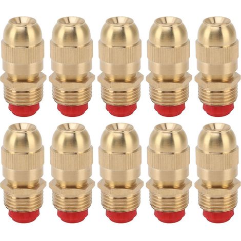 10pcs G1/2 Male Thread Sprinkler Nozzles Adjustable Garden Watering Spray Head Small Body (1/4)