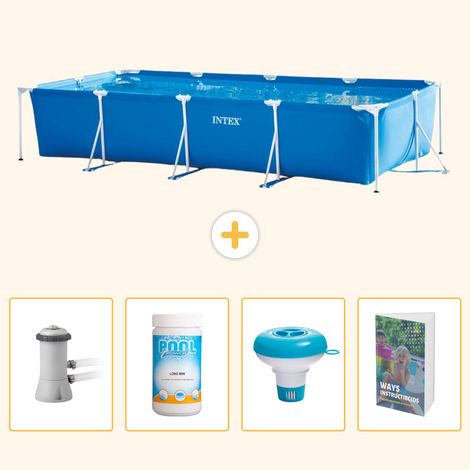 Intex Piscine Tubulaire Rectangulaire - 450x220x84 cm - 5-pièces SCB120 (1/5)