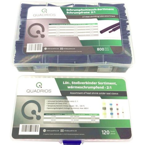 Quadrios 2107C406 prolongador eléctrico negro 920 piezas