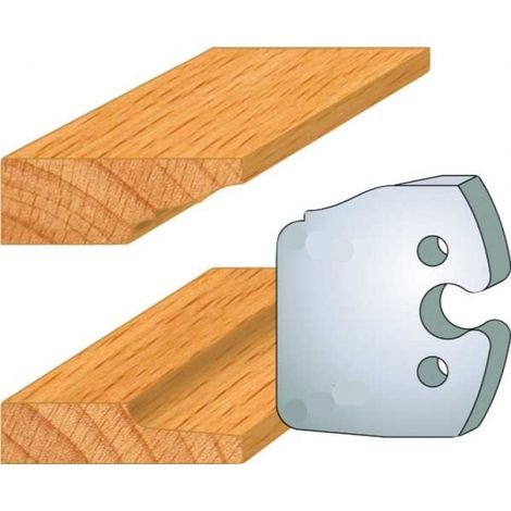 JEU DE 2 FERS PROFILES ACIER HT.50MM N°231