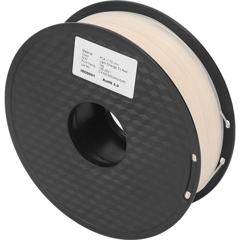 Filament PLA 1,75mm Photochromique Rouge Changeant de Couleur, Bobine Fine pour Imprimante 3D, Consommable Haute Qualité (1/5)