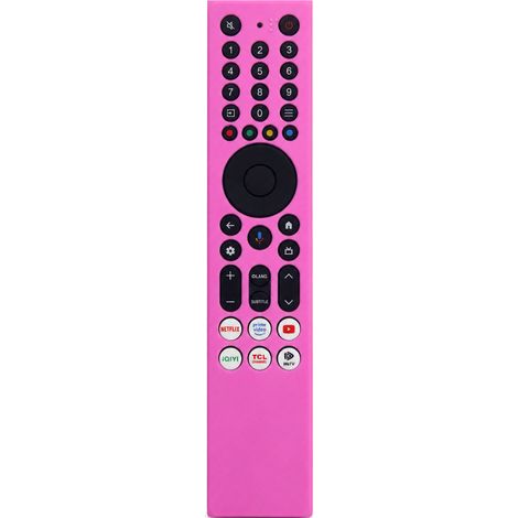 Housse en Silicone Rose pour Télécommande TV Compatible avec TCL RC833A, Protection Antipoussière et Antichoc (1/5)