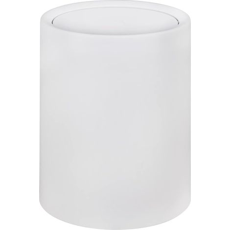 Poubelle à couvercle basculant 6 litres Poubelle de salle de bain avec couvercle en plastique et seau intérieur Sac plastique invisible Acces