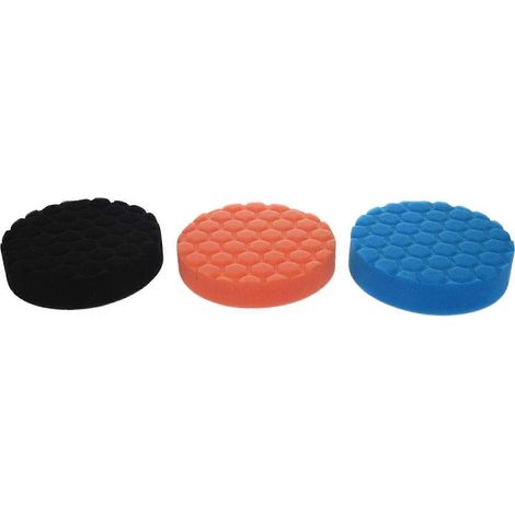 Kit de 3 tampons de polissage Hex-Logic Buff Buff Buffer pour polisseuse de voiture, 5 pouces (1/5)