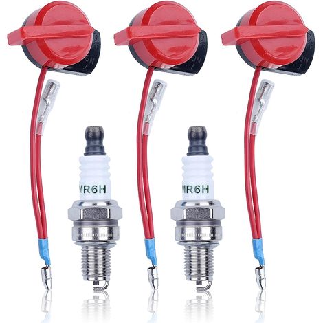 Kit d'interrupteur marche/arrêt du moteur pour Honda GX120 GX160 GX200 GX240 GX270 GX340 GX390, moteur 36100-ZE1-015, 36100-883-005 avec bougie d'allumage. (1/5)