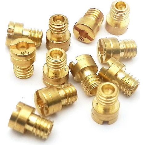 12 gicleurs principaux M4 de 4 mm pour scooter GY6 50cc 139QMB, carburateurs Mikuni et Keihin, tailles 70, 72, 75, 78, 80, 82, 85, 88, 90, 92, 95 et 98. (1/4)
